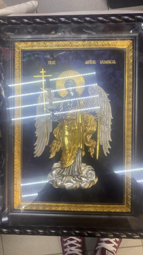 Икона "Ангел-хранитель с крестом"