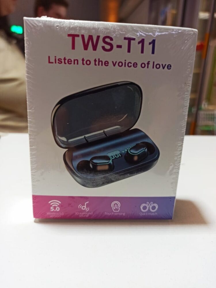 Наушники Bluetooth TWS T11, черный