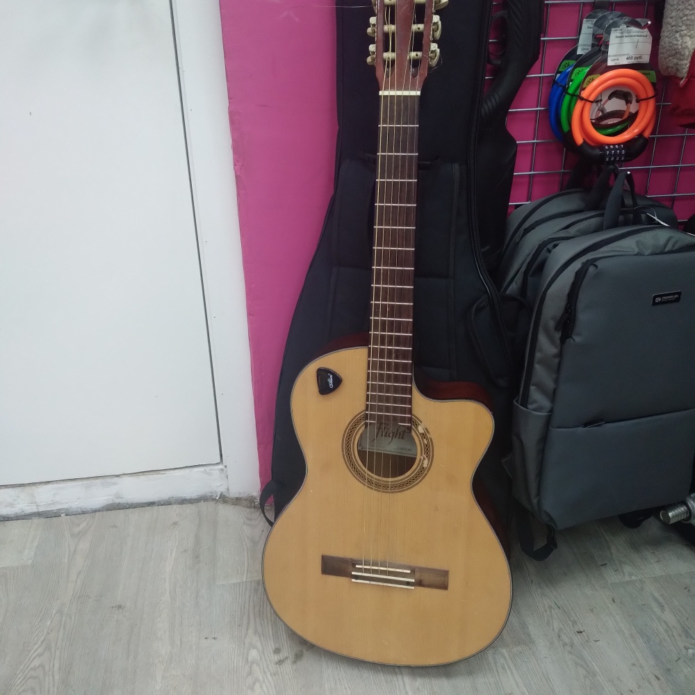 Гитара электроакустическая flight c100ceq nat