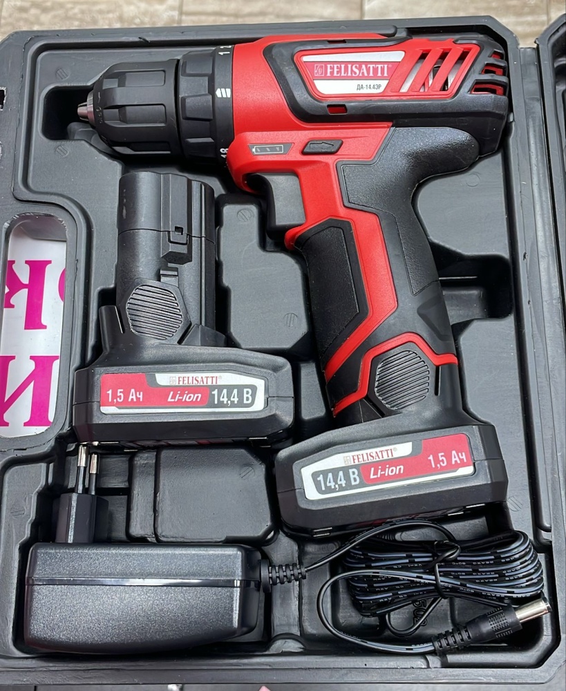 Шуруповерт Felisatti ДА-14.4ЭР 2АКБ