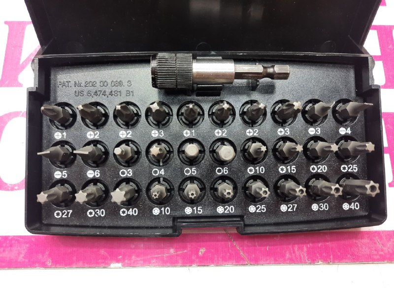 Набор инструментов биты для шуруповерта