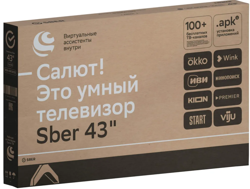 Телевизор Sber 43" SmartTv Voice Assiastance
