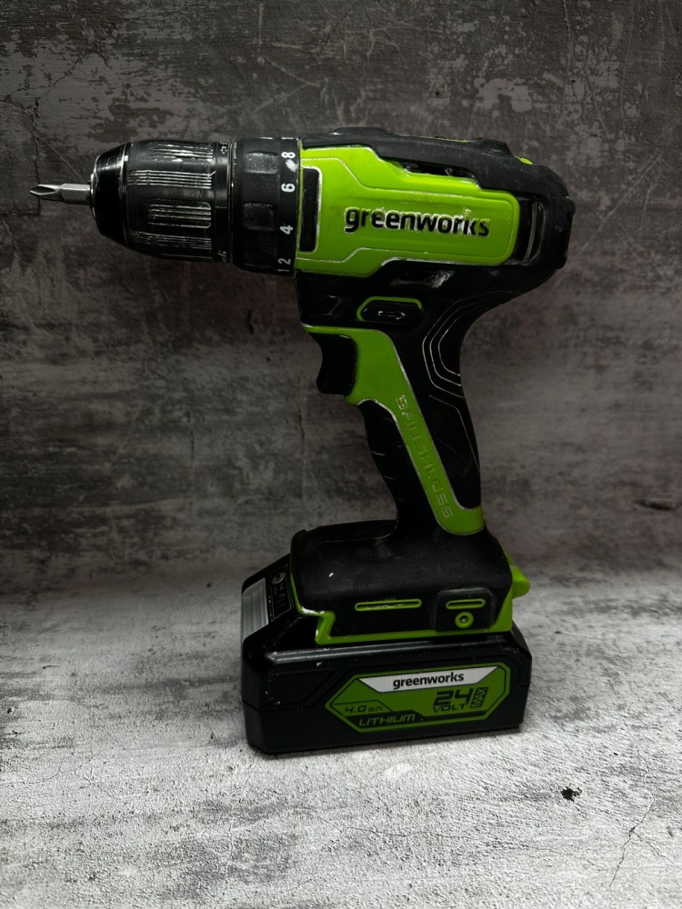 Шуруповерт Greenworks 24V 1АКБ+З.У