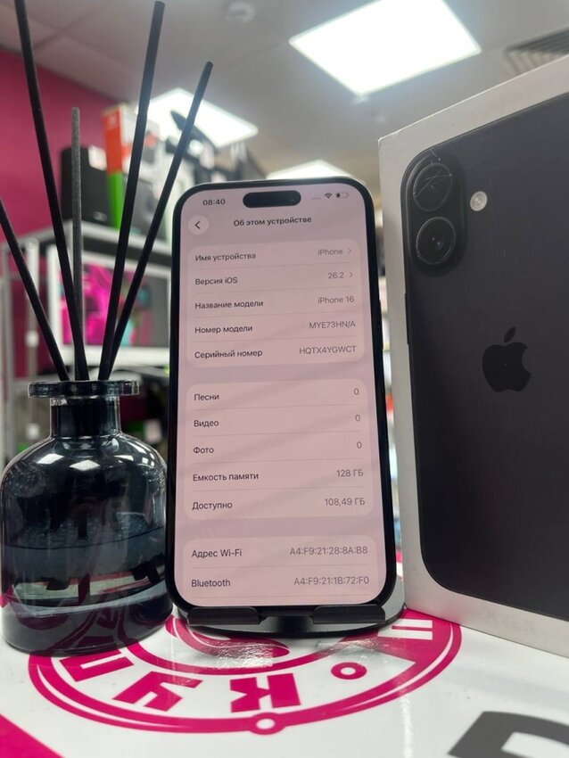 Смартфон iPhone 16 128gb 100%