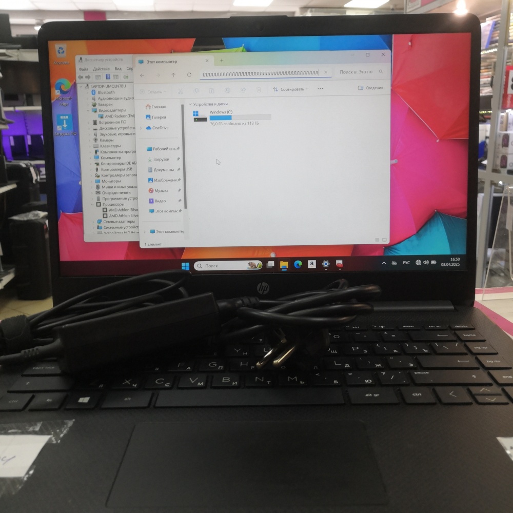 Ноутбук HP 2.3/4/amd3050/ssd128
