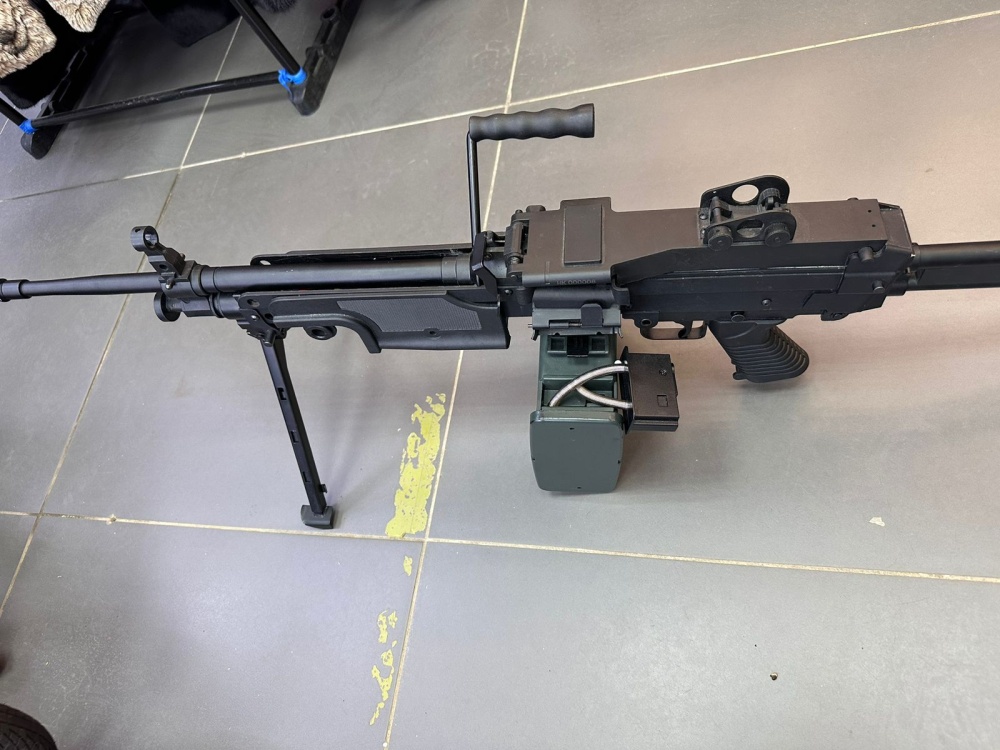 Пневматическое  Страйкбольный пулемет A&K M249 MK1