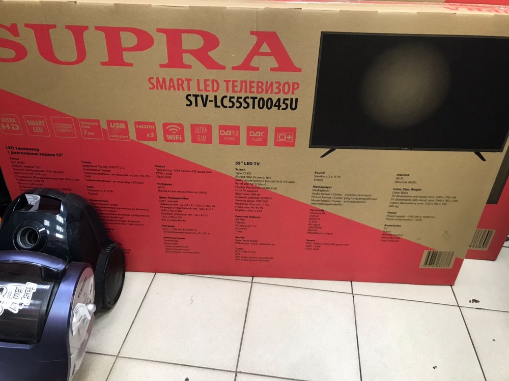 /Телевизор Supra 55* STV-LC55ST0045U смарт 4К