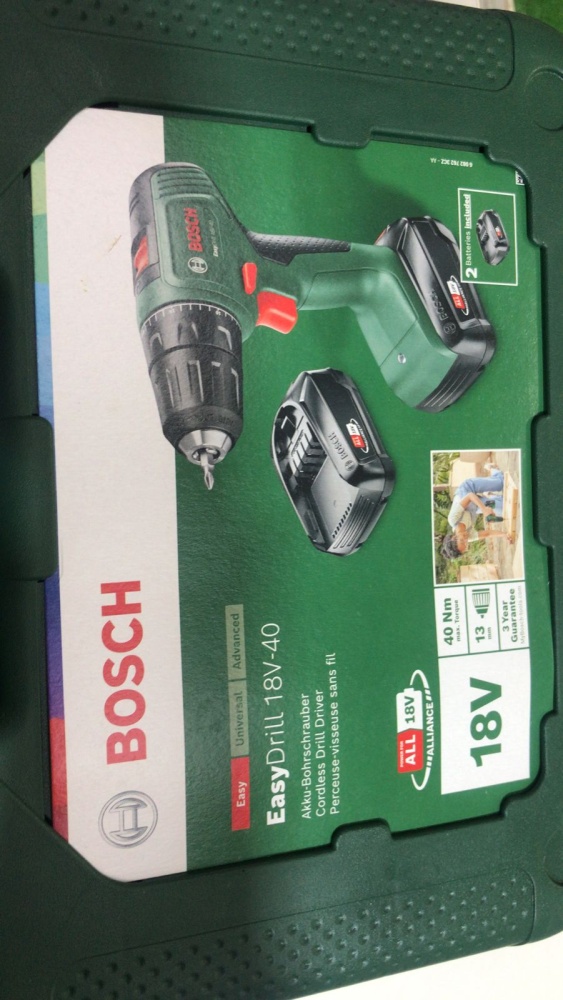 Шуруповерт bosch easy drill 18v-40