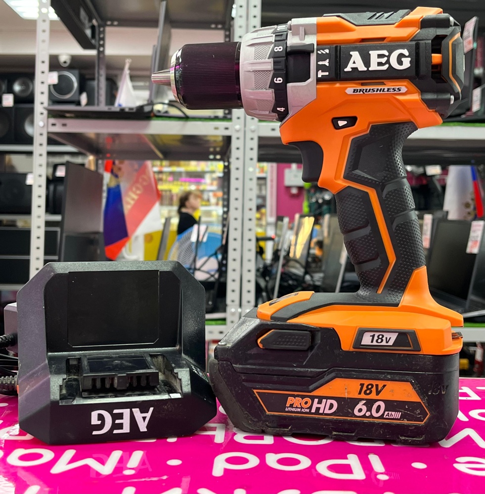 Шуруповерт AEG BSB18C2BL