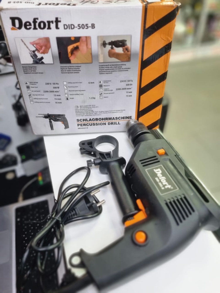 Дрель ударная DEFORT DID-505-3