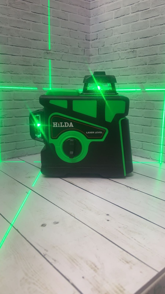 Лазерный уровень Hilda 12d зеленый