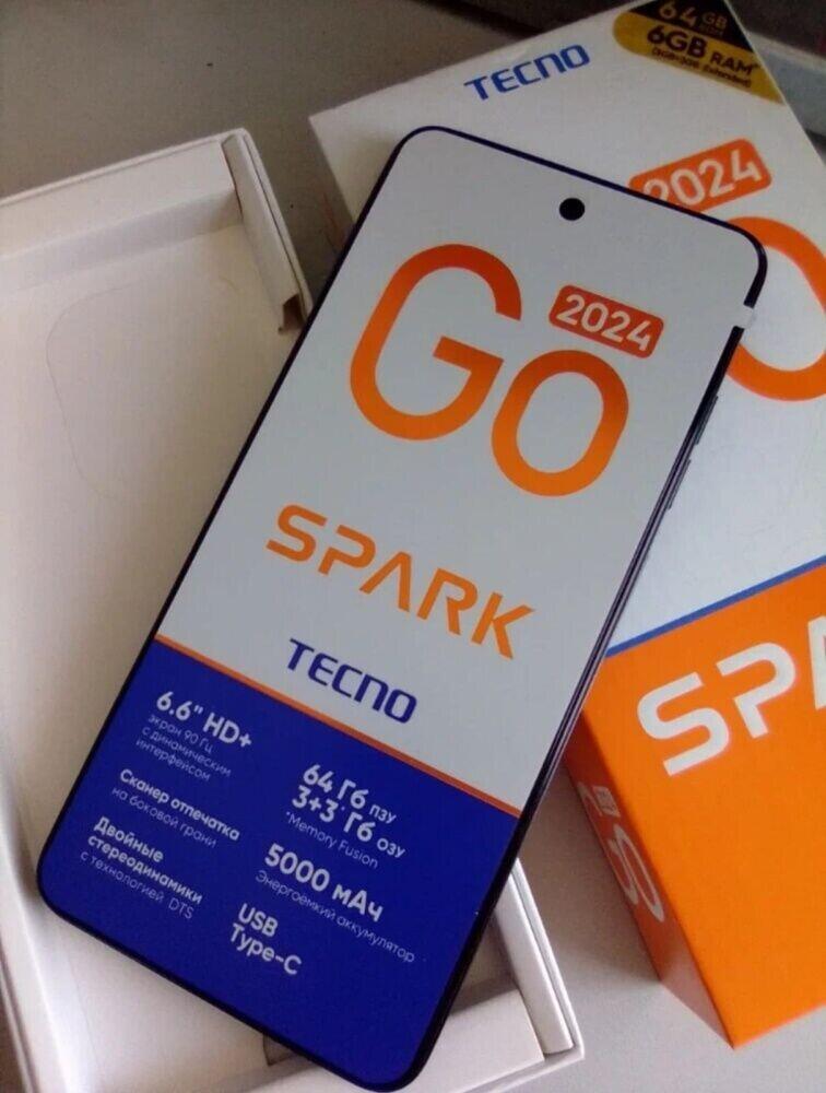 Мобильный телефон Tecno Spark GO 2024 3+3/64Gb