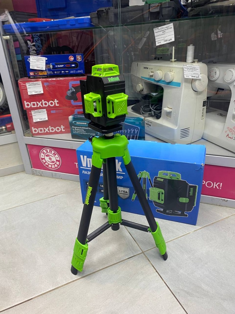 Лазерный уровень Vniissok Green 16 лучей