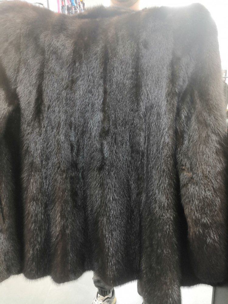 Шуба норковая коричневая