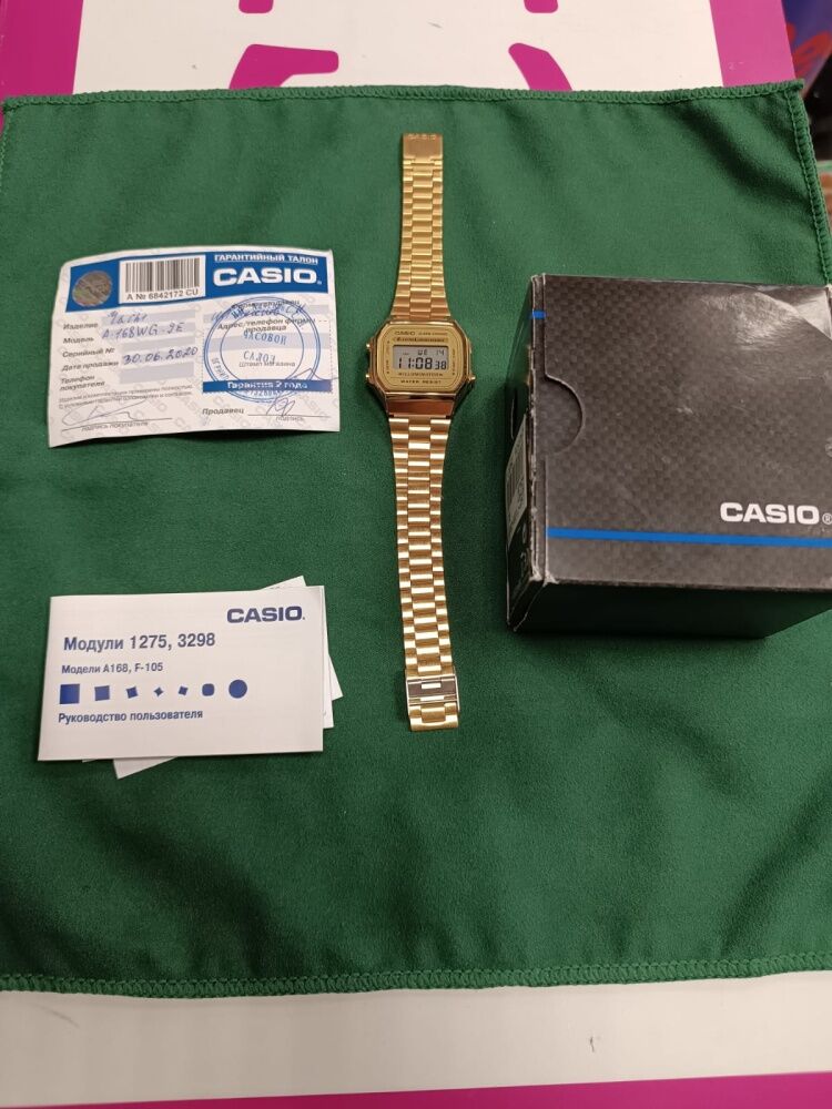 Часы Casio A168WG-9E