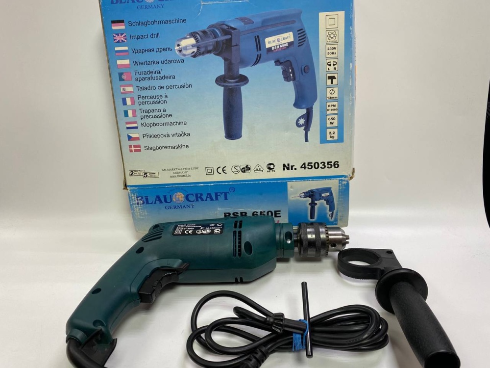 Дрель Ударная Blau Craft BSB 650 E