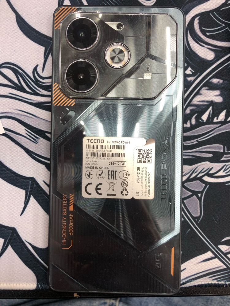 Мобильный телефон Tecno pova 6 12\256