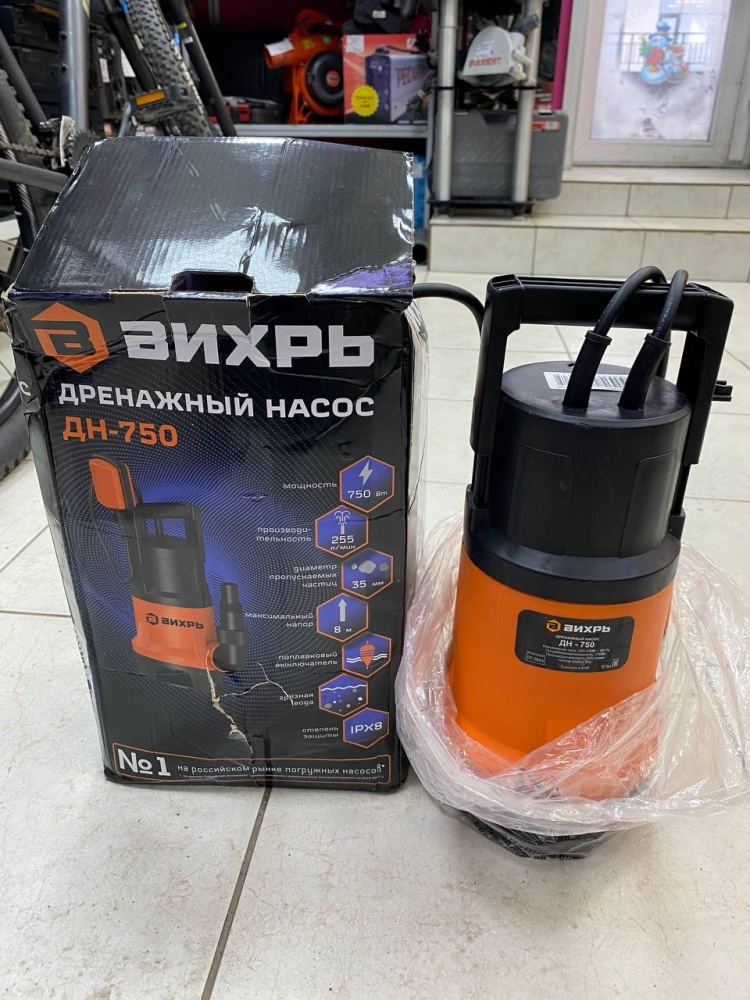 Дренажный насос Вихрь ДП-750