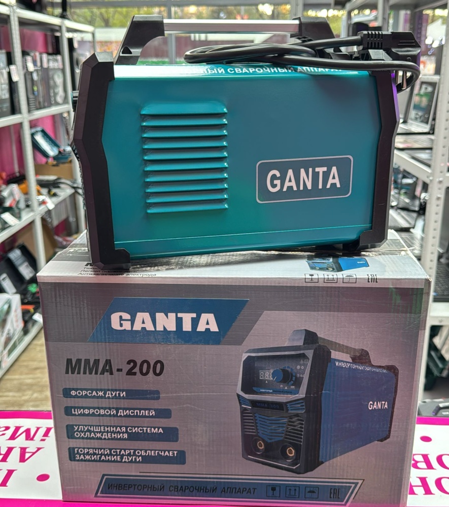 Сварочный аппарат инверторный GANTA MMA-200