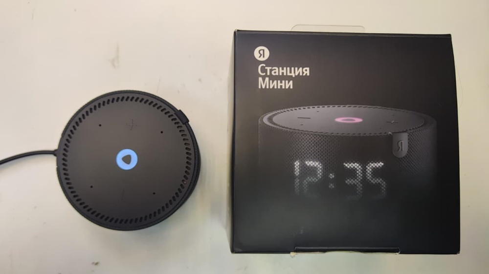 Акустика Яндекс-станция Мини (с часами)