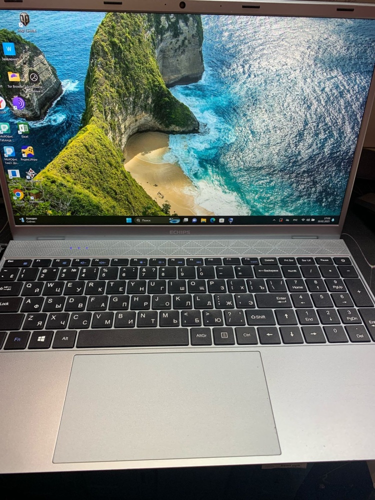 Ноутбук ECHIPS /intel Celeron J4125/Ram-8gb/SSD-256gb/Intel UHD Graphics 600