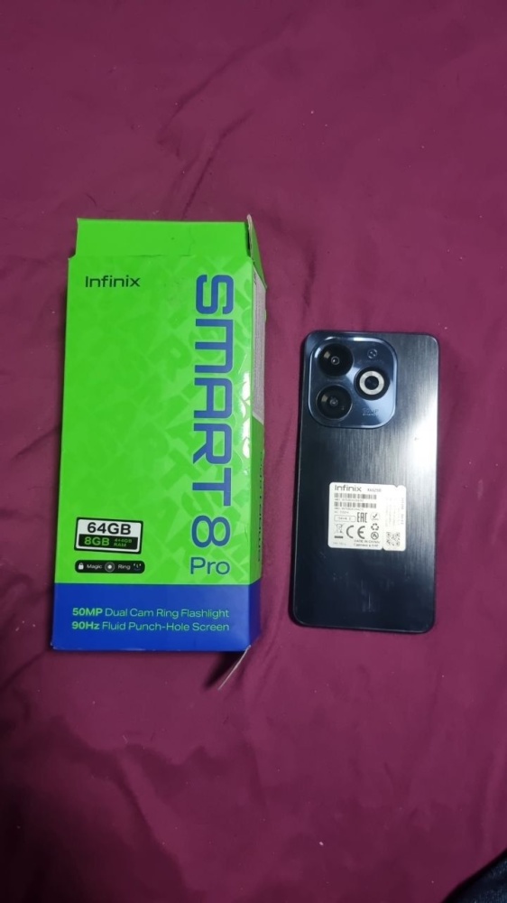 Мобильный телефон Infinix smart 8 pro 4\64