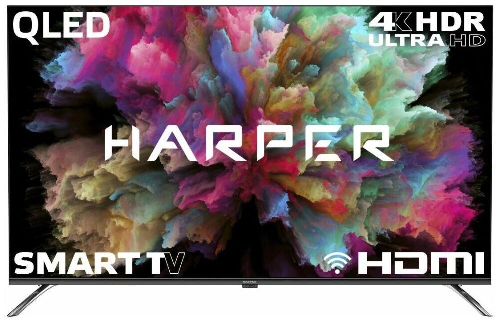 Телевизор 50" Harper QLED 50Q850TS (4K UHD 3840x2160, Smart TV) черный