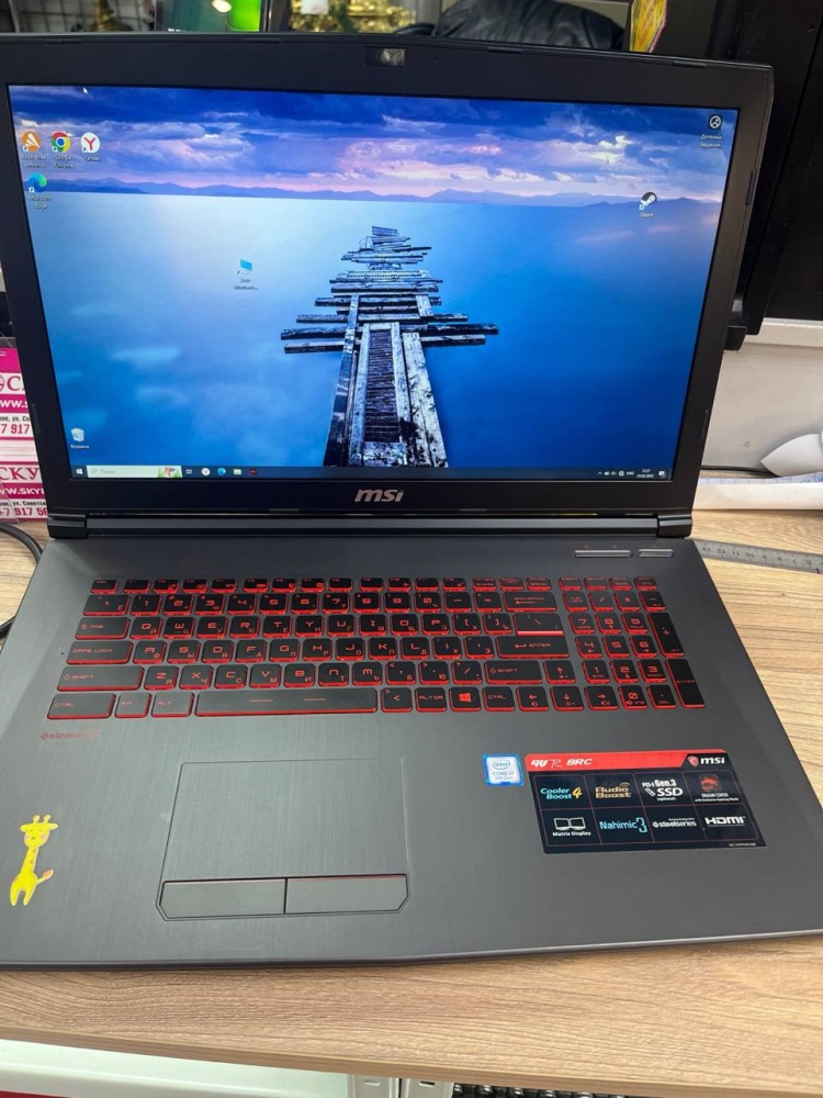 Ноутбук MSI /17  I7-8755H/8/1TB/1050-2GB