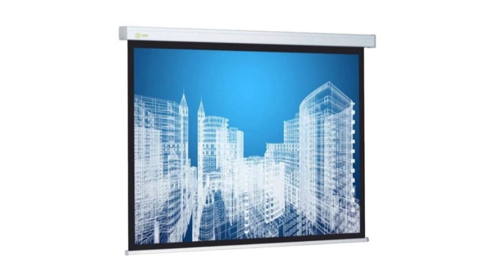 Рулонный матовый белый экран cactus Wallscreen CS-PSW-183x244