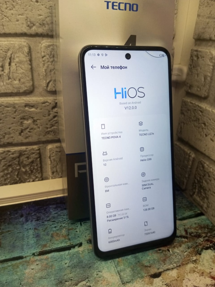 Мобильный телефон Tecno pova4 8\128