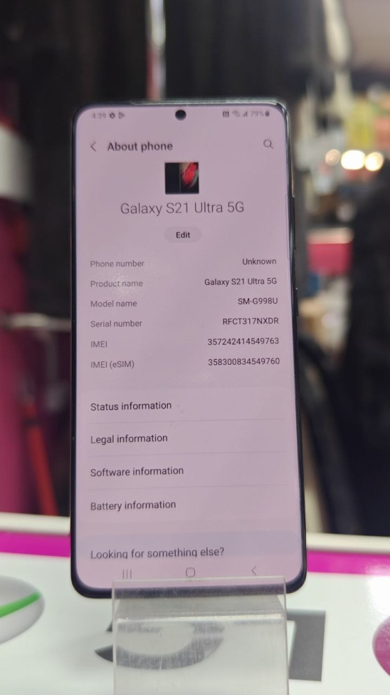 Смартфон Samsung S21 Ultra 12/128