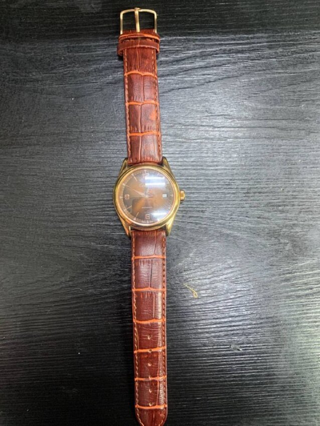 Часы  Слава автоподзавод коричневые