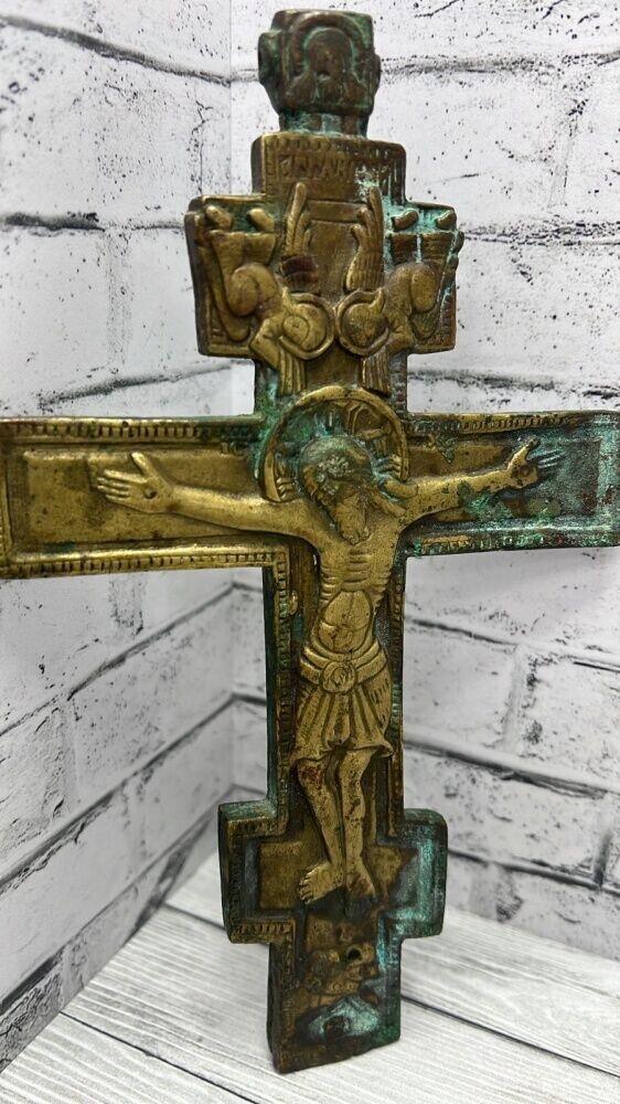 Крест меднолитой XIX век