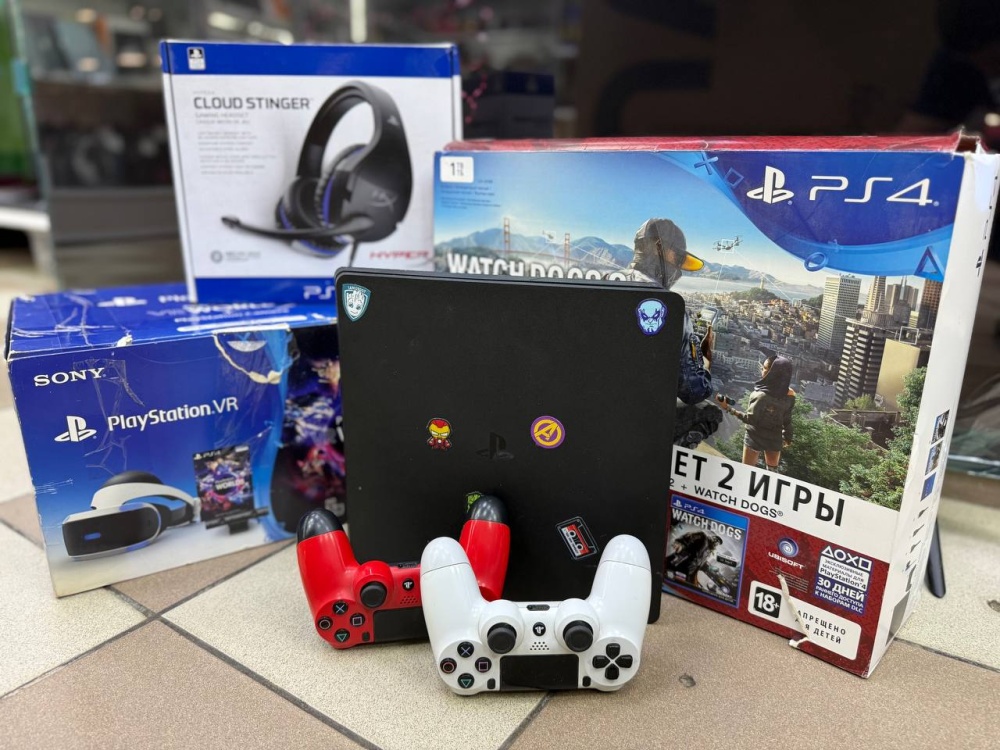 Игровая приставка Sony PlayStation 4 slim 1Tb + PS VR