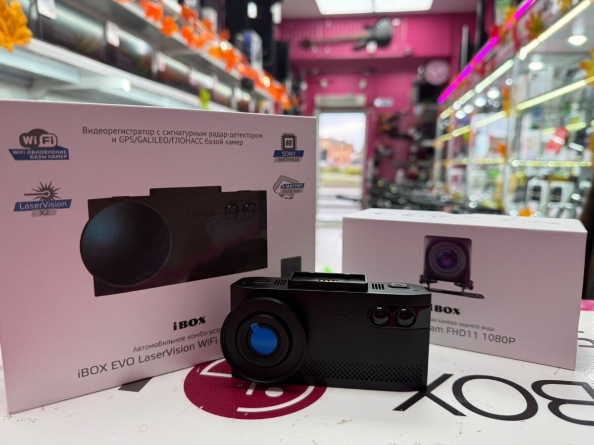 Видеорегистратор iBox Evo LaserVision WiFi Dual