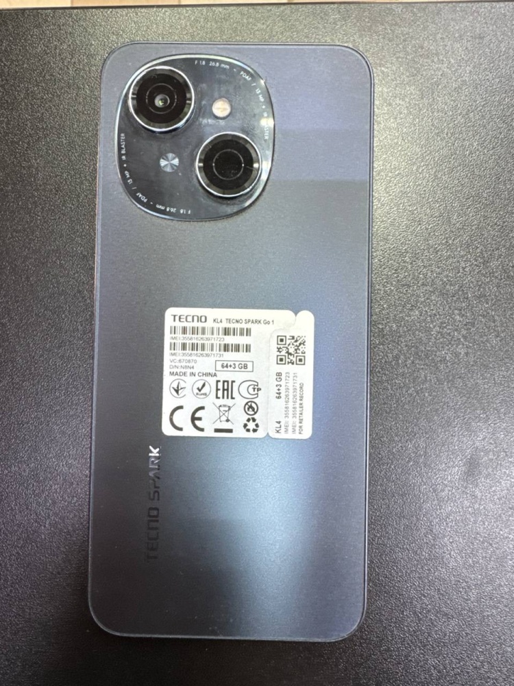 Мобильный телефон Tecno spark go1 3/64