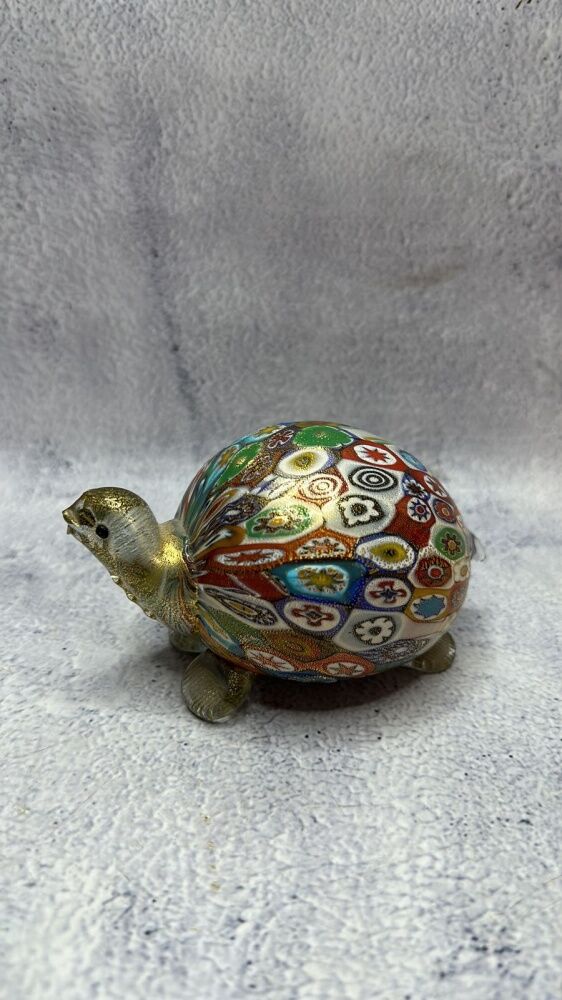 Статуэтка черепахи миллефиори муранское стекло