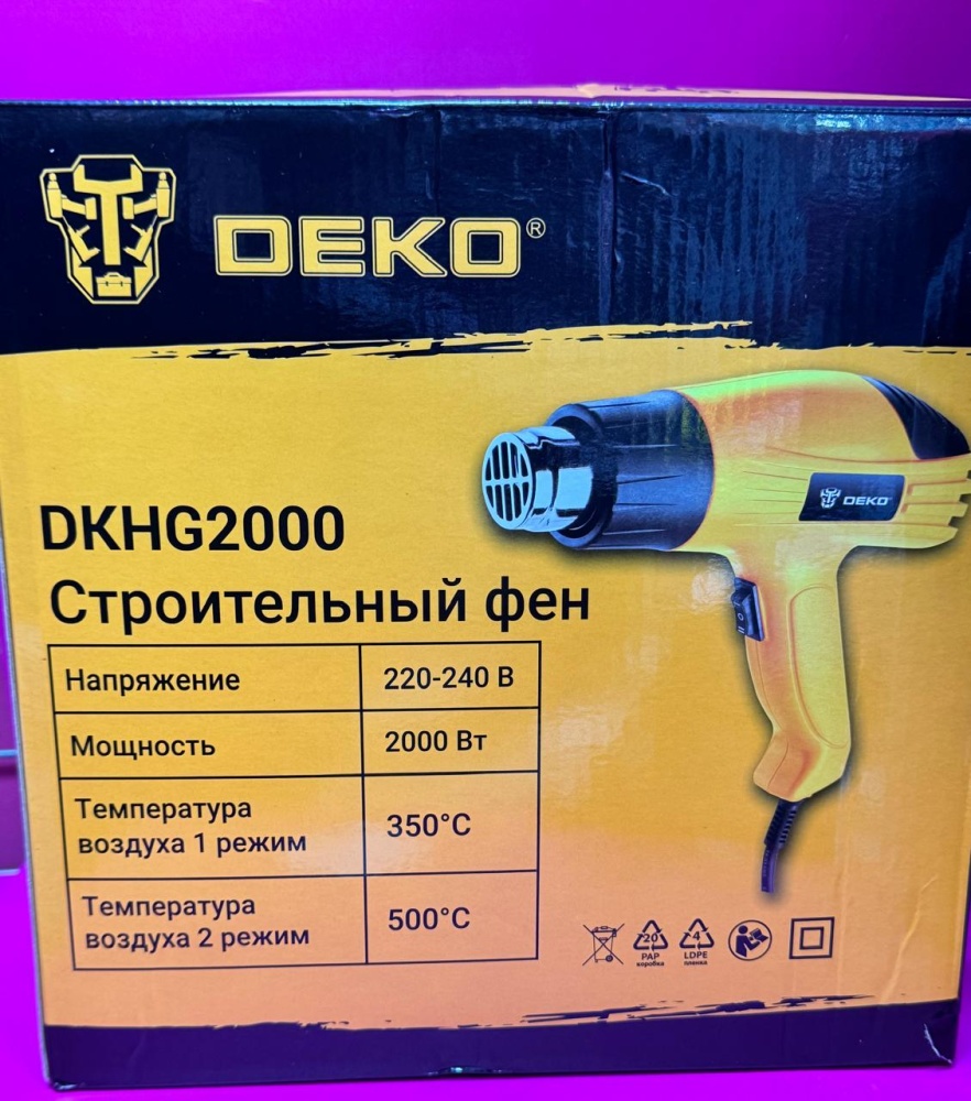 Фен строительный deko