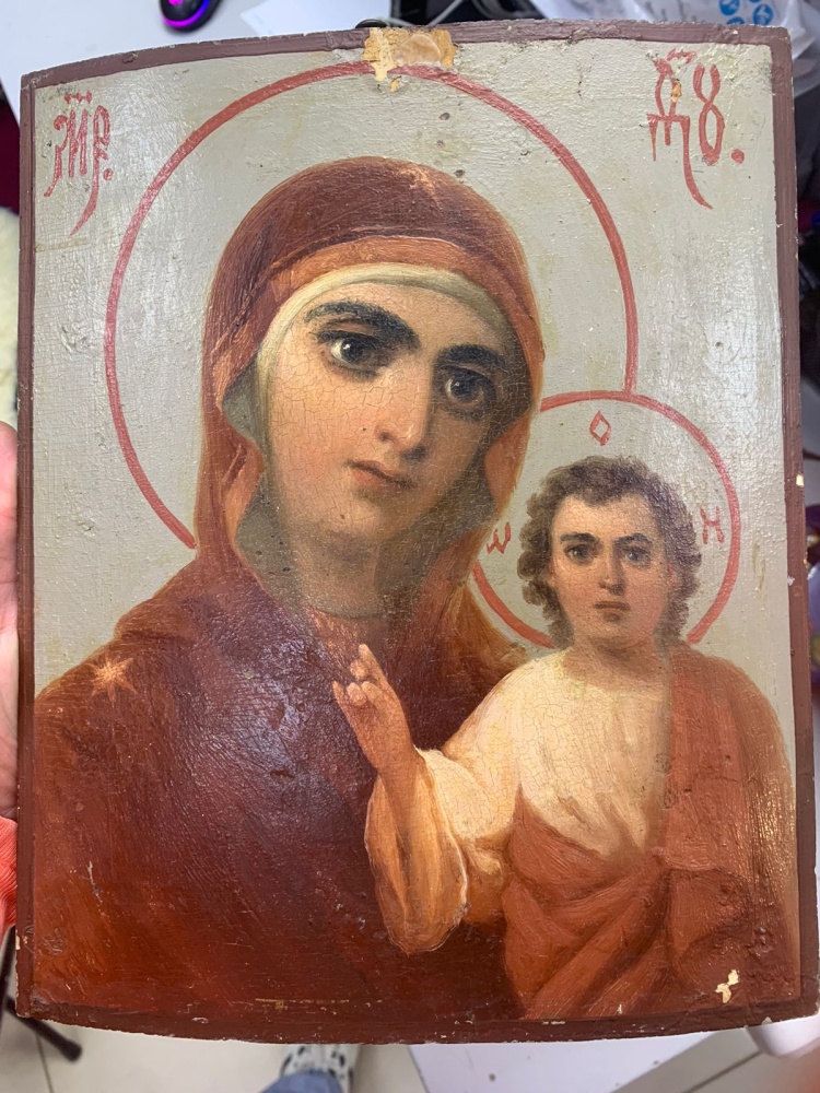 Икона Девы марии и младенческого христоса